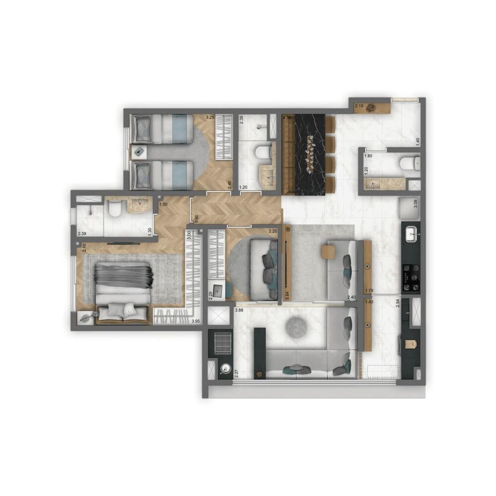 Apartamento, 2 quartos, 71 m² - Foto 19