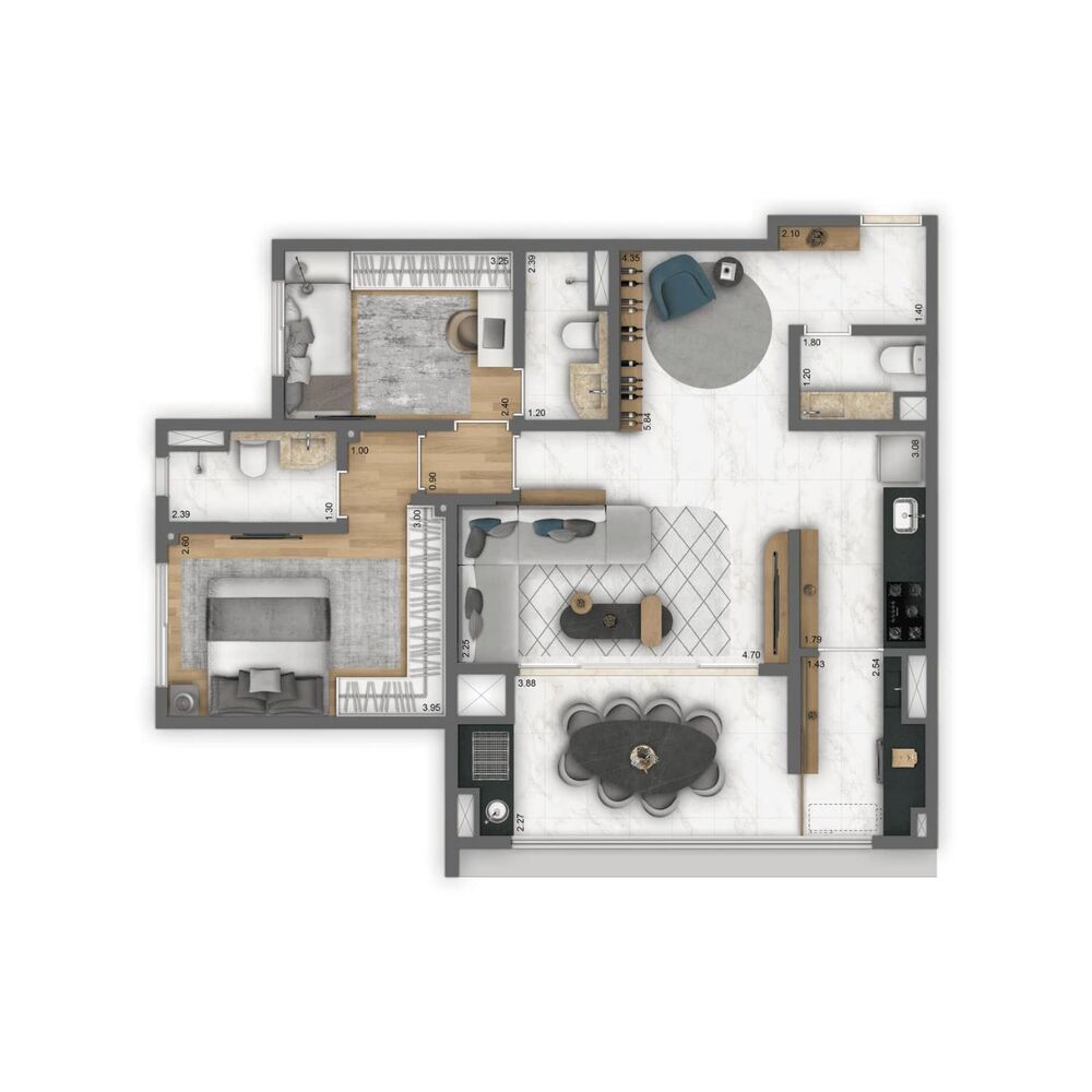 Apartamento, 2 quartos, 71 m² - Foto 21