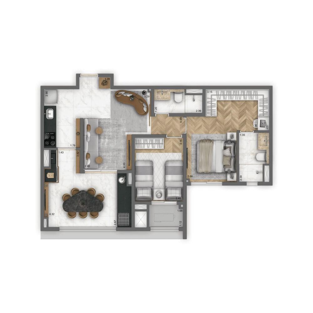 Apartamento, 2 quartos, 71 m² - Foto 5