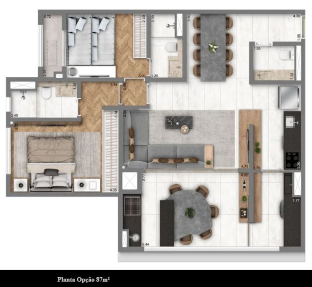 Apartamento, 2 quartos, 63 m² - Foto 23