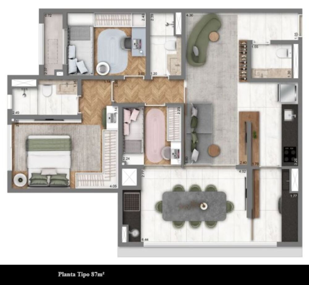 Apartamento, 2 quartos, 63 m² - Foto 24