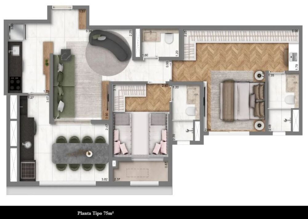 Apartamento, 2 quartos, 63 m² - Foto 22