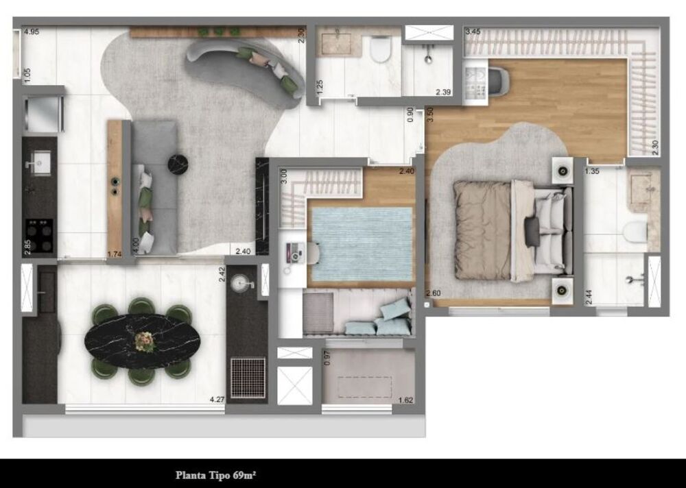 Apartamento, 2 quartos, 63 m² - Foto 21