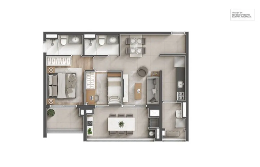Apartamento, 2 quartos, 64 m² - Foto 6