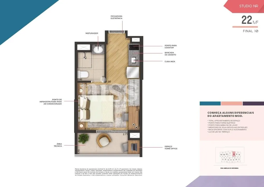 Apartamento, 1 quarto, 28 m² - Foto 22