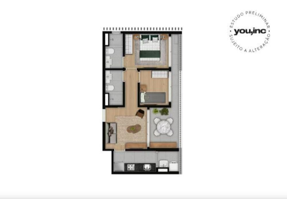Apartamento, 1 quarto, 23 m² - Foto 7