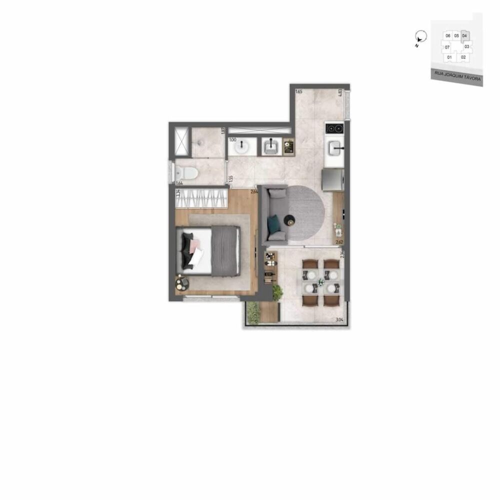 Apartamento, 1 quarto, 29 m² - Foto 21
