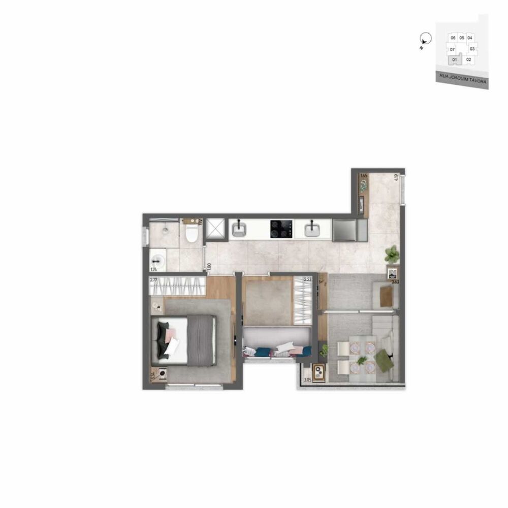 Apartamento, 1 quarto, 29 m² - Foto 19