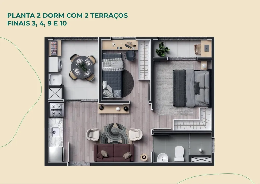 Apartamento, 2 quartos, 37 m² - Foto 21