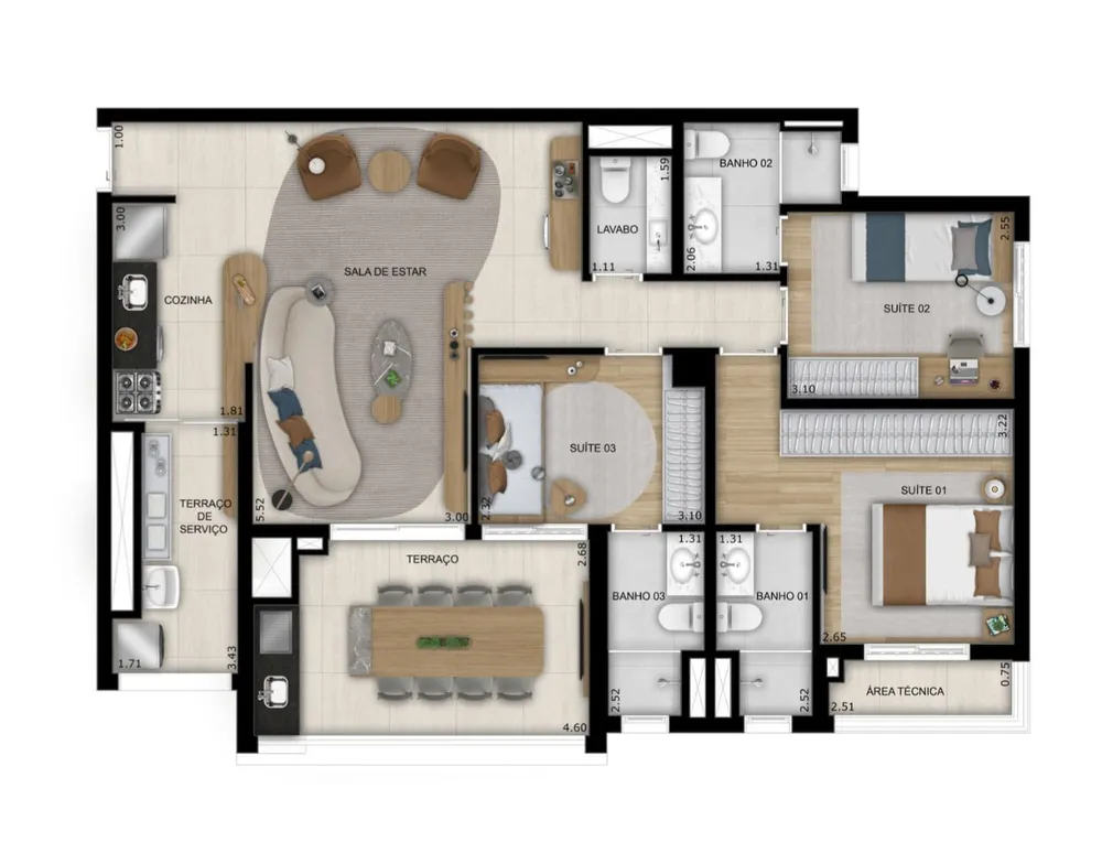 Apartamento, 2 quartos, 68 m² - Foto 8