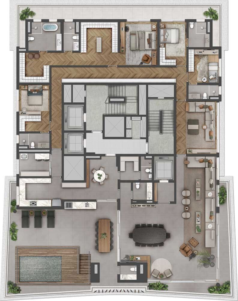 Apartamento, 4 quartos, 261 m² - Foto 15