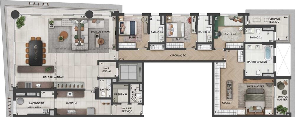 Apartamento, 4 quartos, 261 m² - Foto 16