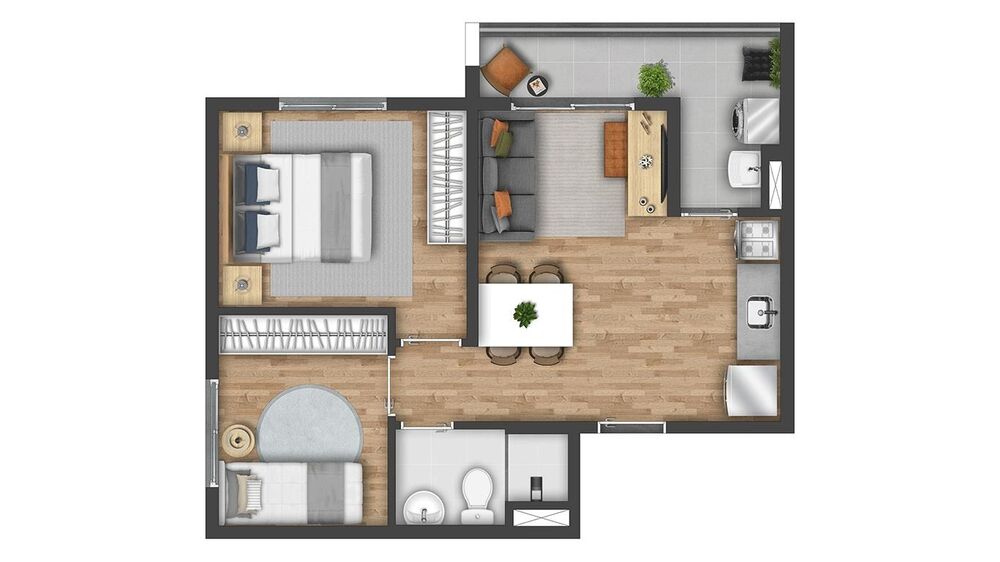 Apartamento, 2 quartos, 37 m² - Foto 7