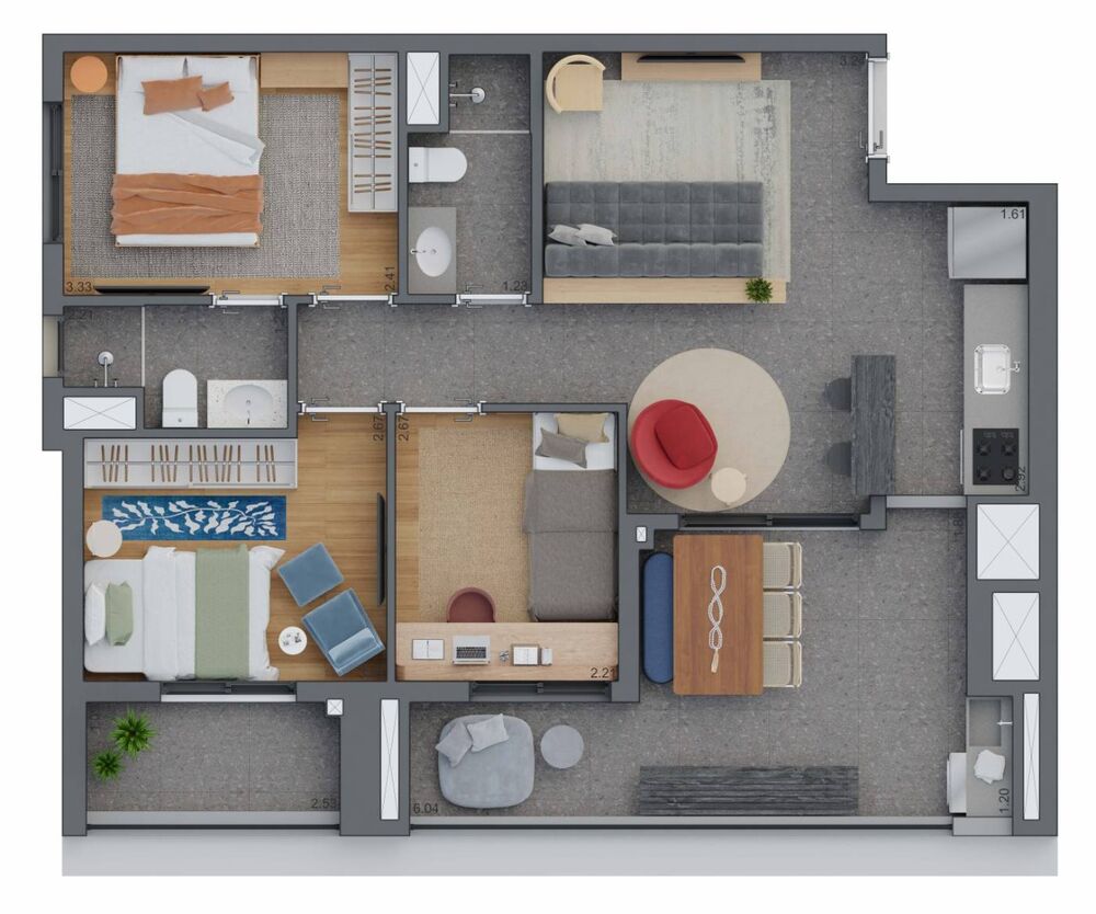 Apartamento, 2 quartos, 59 m² - Foto 6