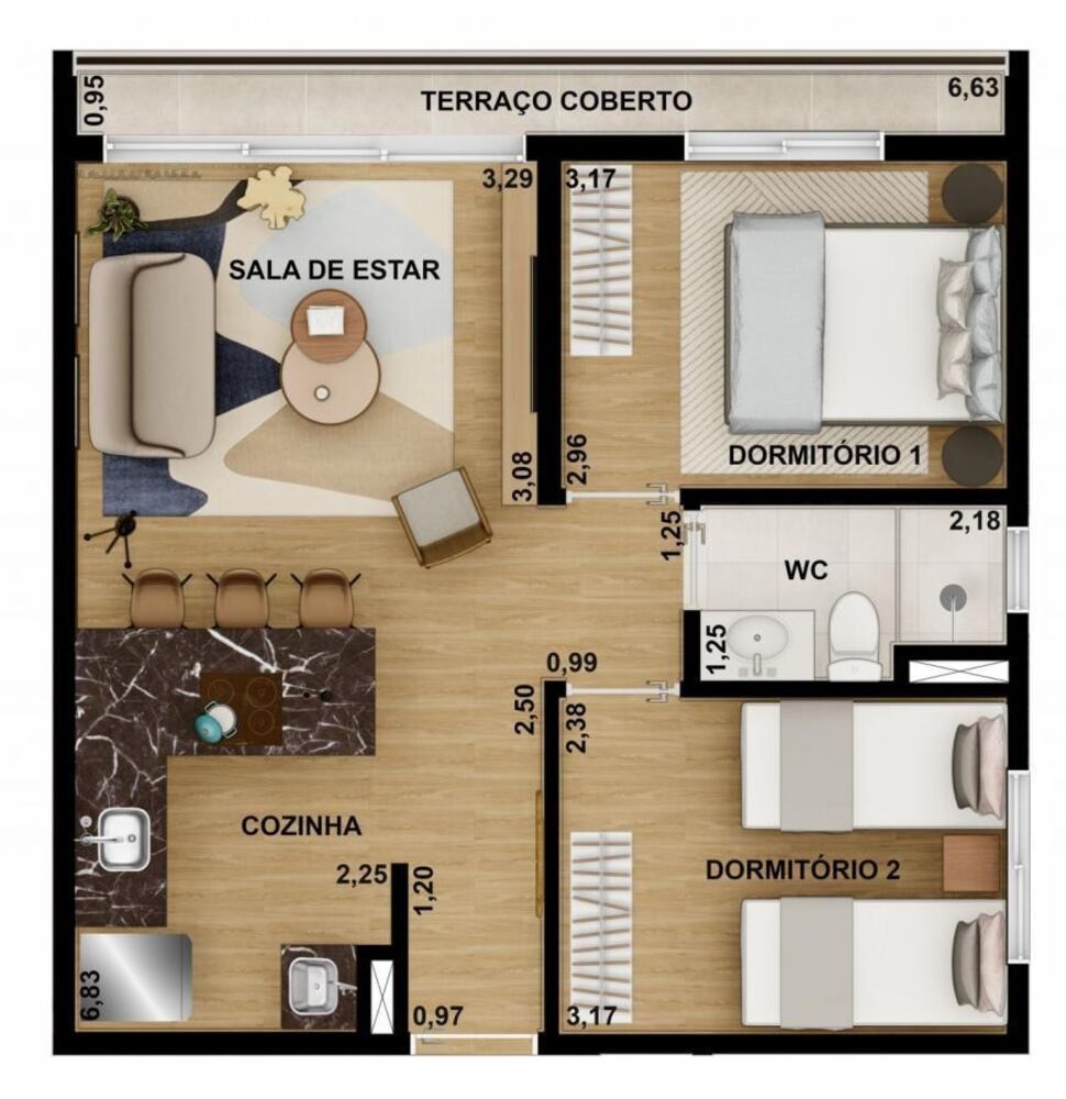 Apartamento, 1 quarto, 24 m² - Foto 4