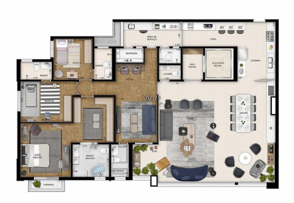 Apartamento, 3 quartos, 211 m² - Foto 28