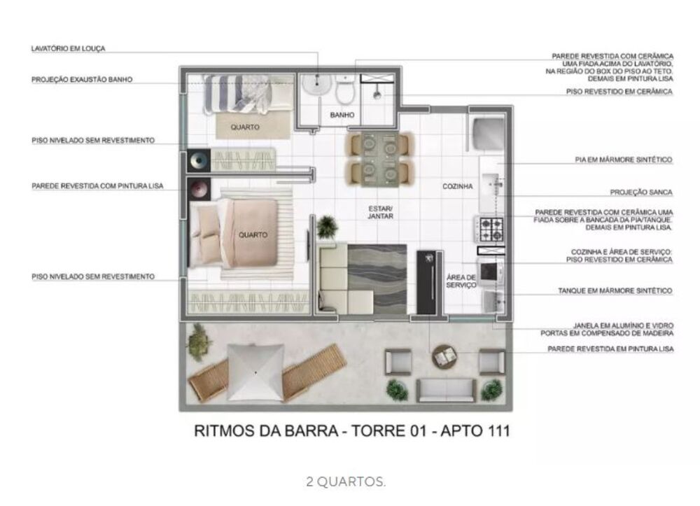 Apartamento, 2 quartos, 33 m² - Foto 10
