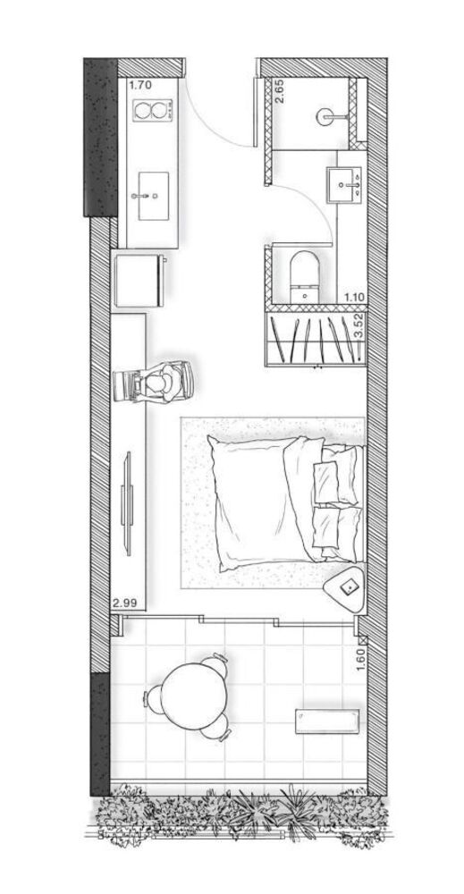 Apartamento, 1 quarto, 26 m² - Foto 12