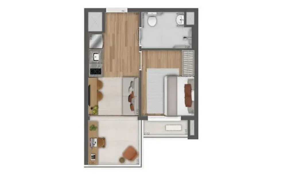 Apartamento, 1 quarto, 31 m² - Foto 10
