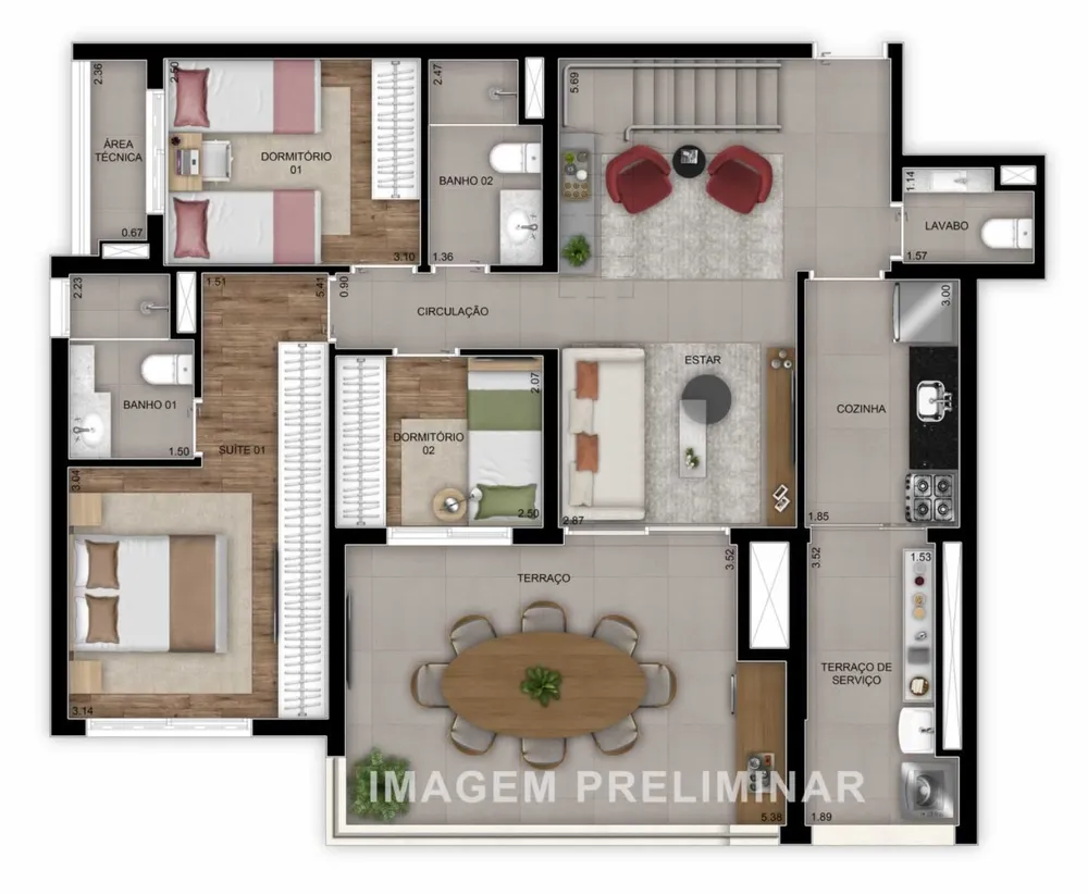 Apartamento, 1 quarto, 38 m² - Foto 8