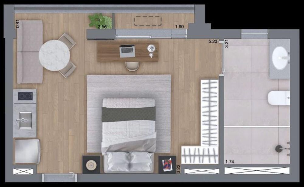 Apartamento, 1 quarto, 31 m² - Foto 17
