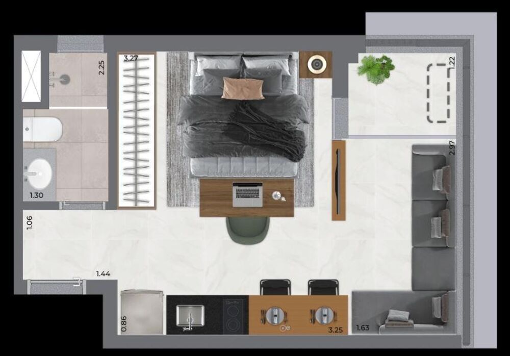 Apartamento, 1 quarto, 31 m² - Foto 5