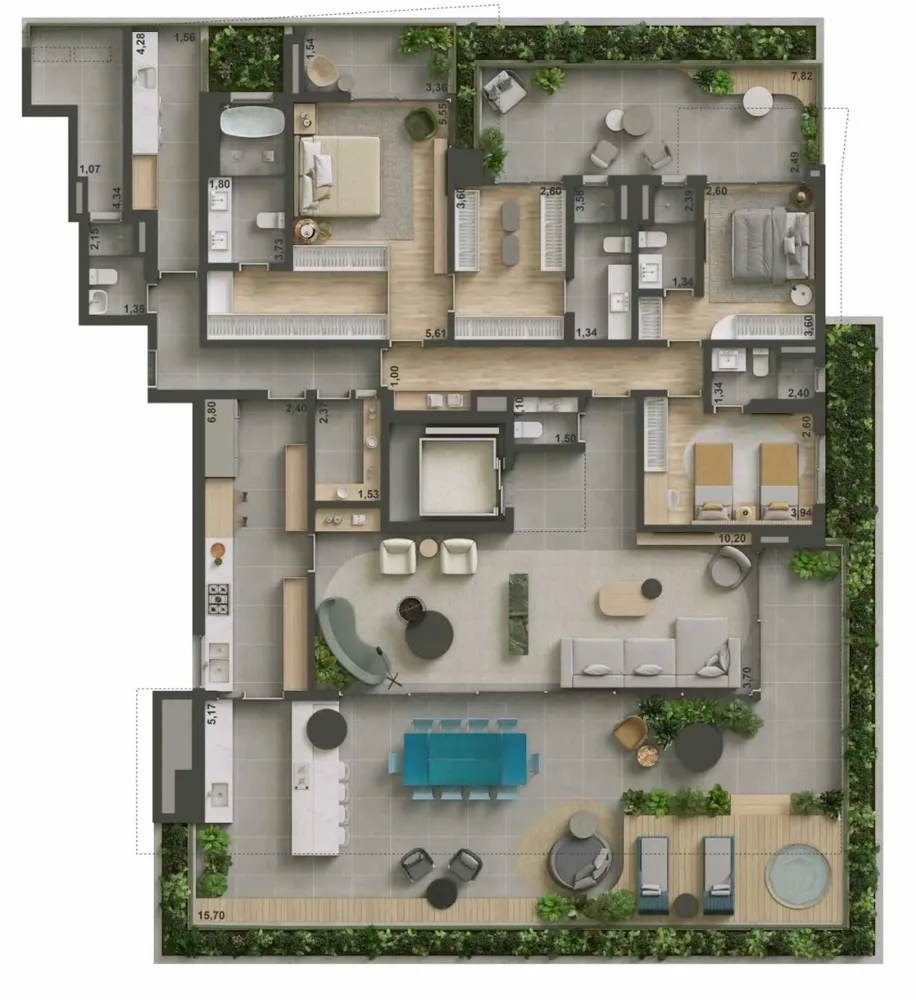Apartamento, 3 quartos, 219 m² - Foto 11