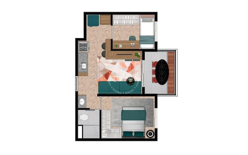 Apartamento à venda com 1 quarto, 35m² - Foto 21