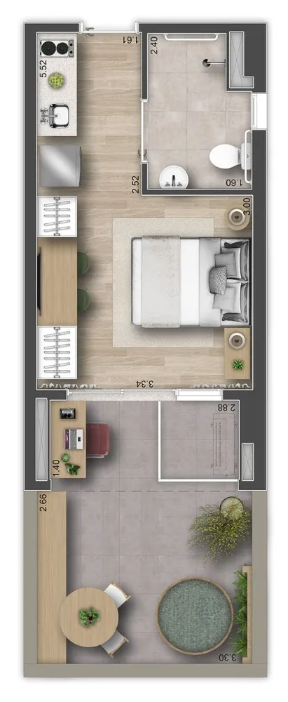 Apartamento, 1 quarto, 26 m² - Foto 14