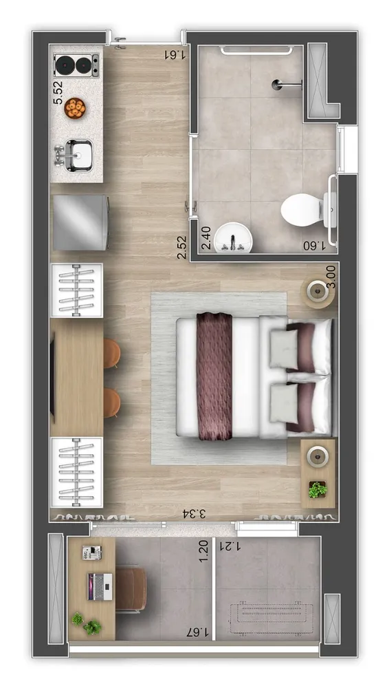 Apartamento, 1 quarto, 26 m² - Foto 13