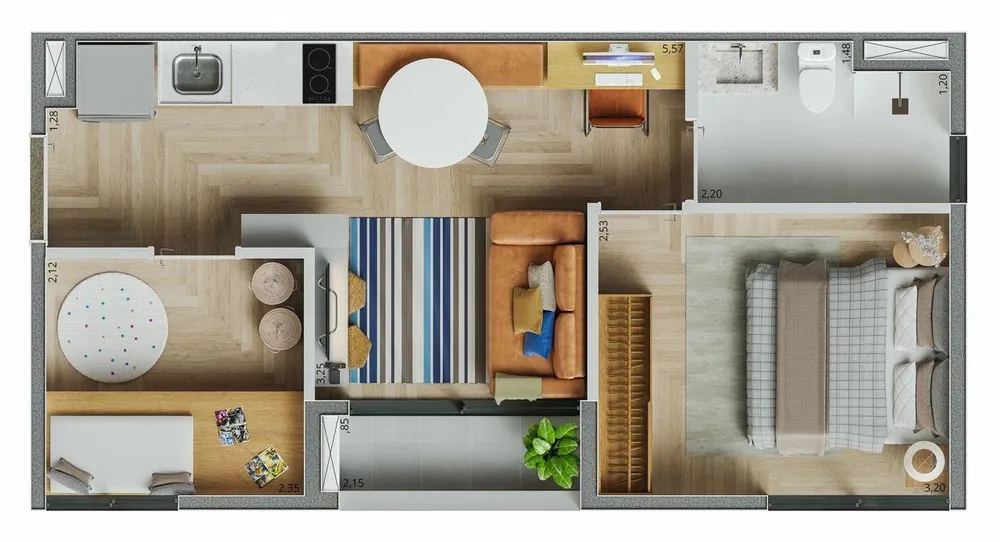 Apartamento, 1 quarto, 25 m² - Foto 6