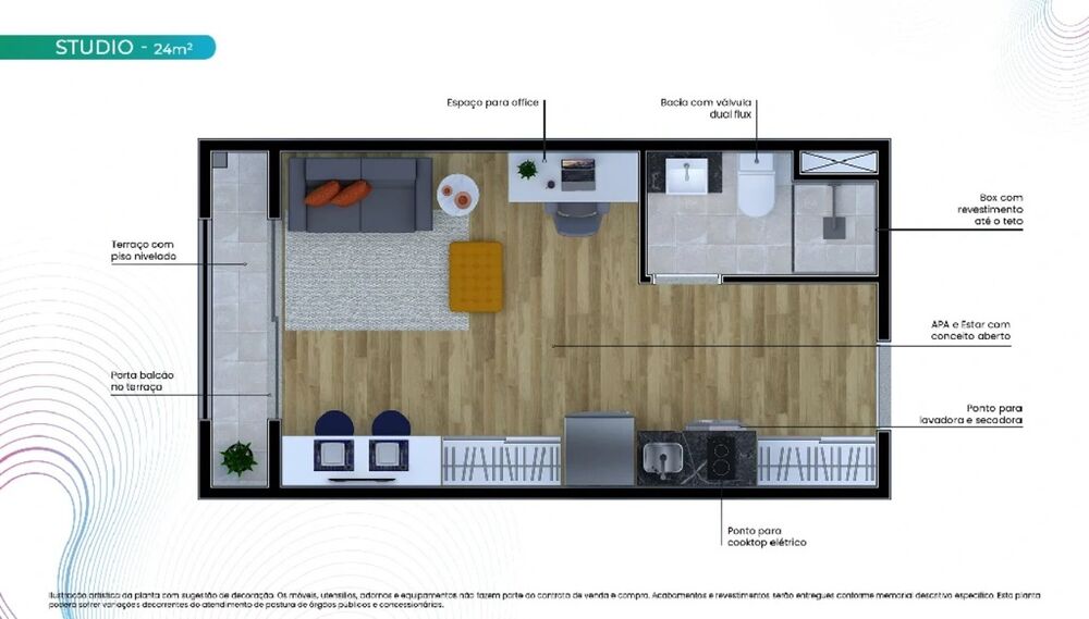Apartamento, 1 quarto, 24 m² - Foto 16