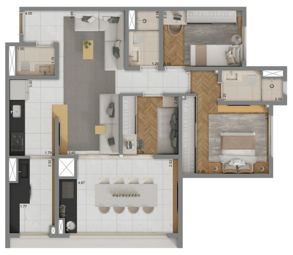 Apartamento, 2 quartos, 71 m² - Foto 11