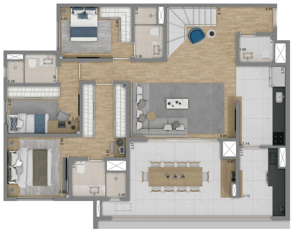 Apartamento, 2 quartos, 71 m² - Foto 8