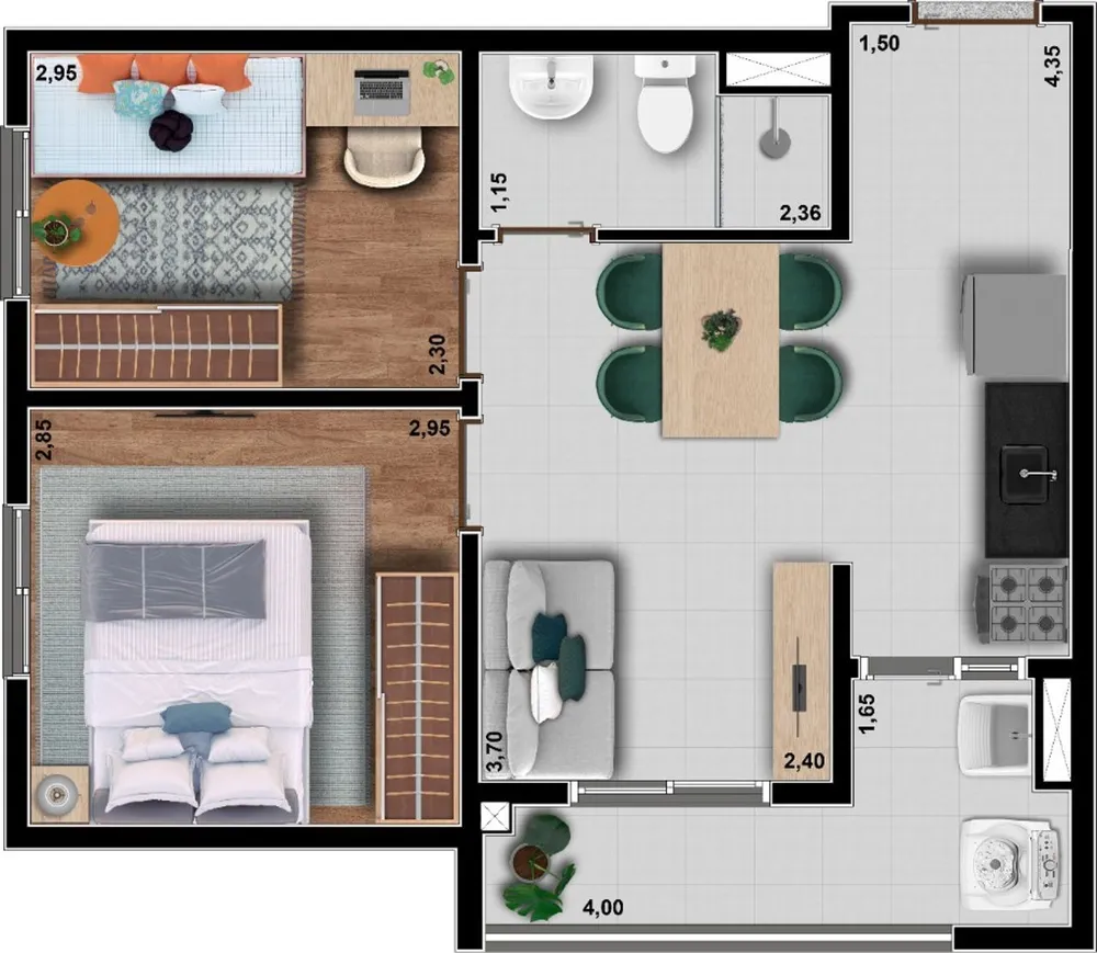 Apartamento, 2 quartos, 38 m² - Foto 13