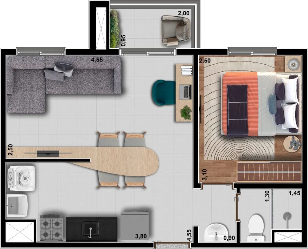 Apartamento, 2 quartos, 38 m² - Foto 11