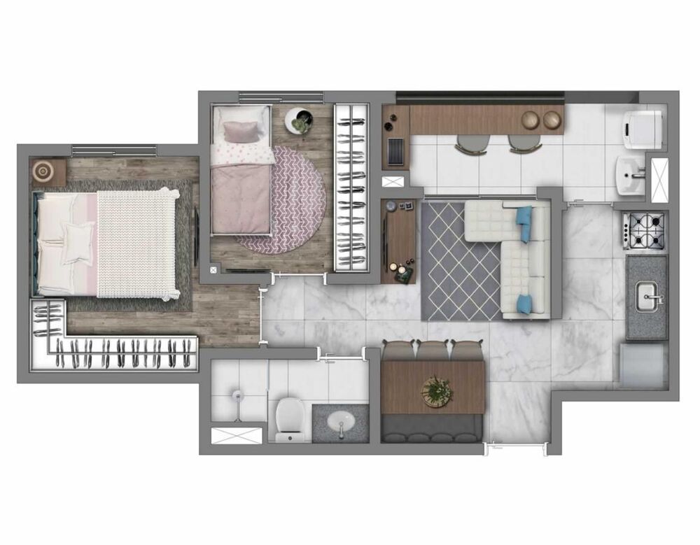 Apartamento, 2 quartos, 39 m² - Foto 8