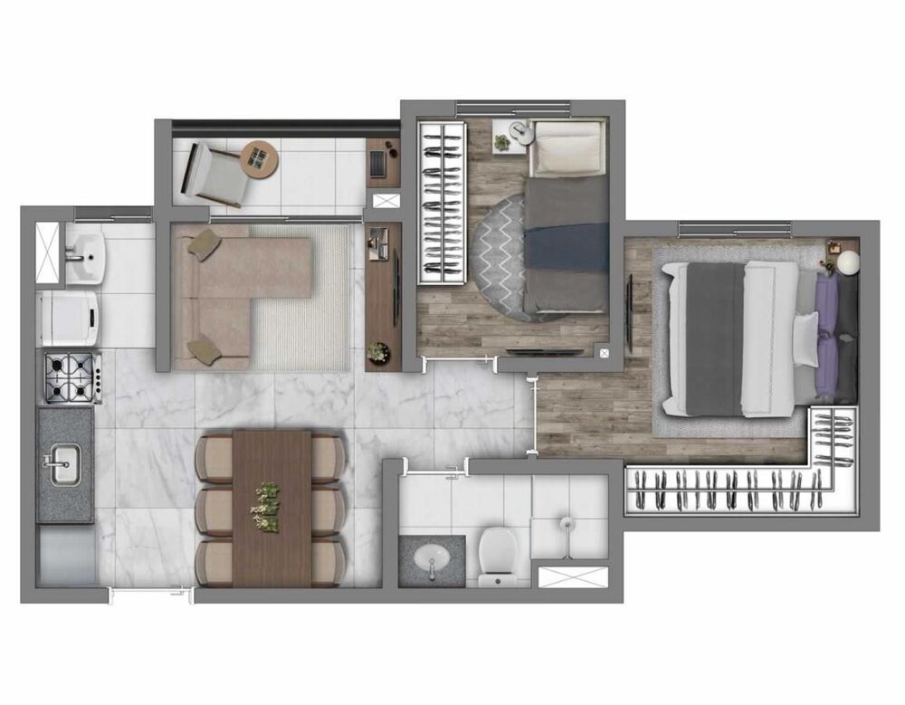 Apartamento, 2 quartos, 39 m² - Foto 13