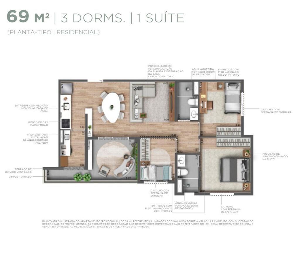 Apartamento, 2 quartos, 35 m² - Foto 1