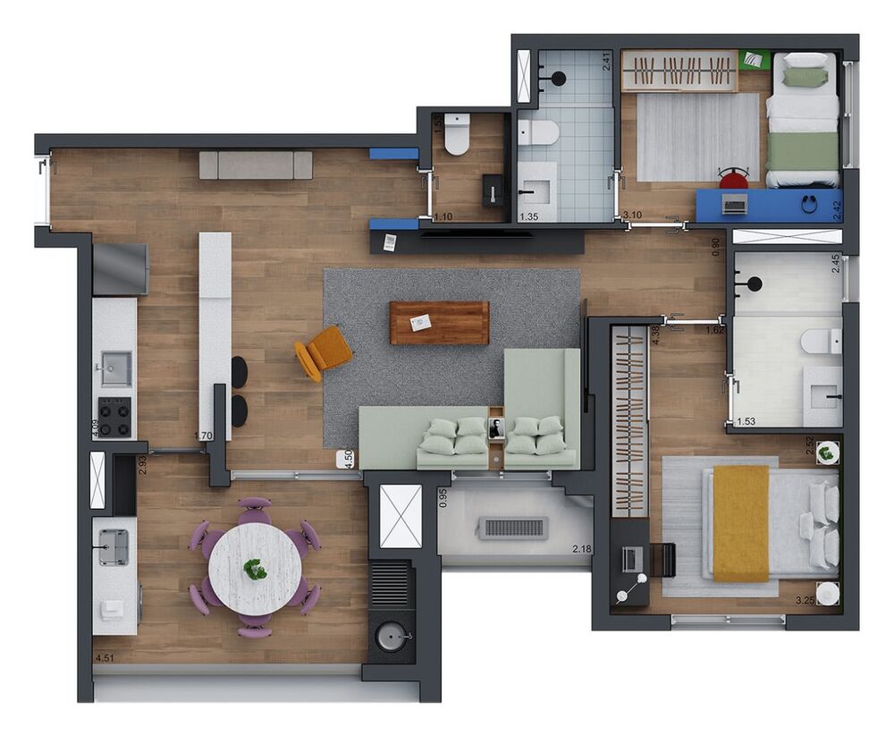 Apartamento, 2 quartos, 60 m² - Foto 15