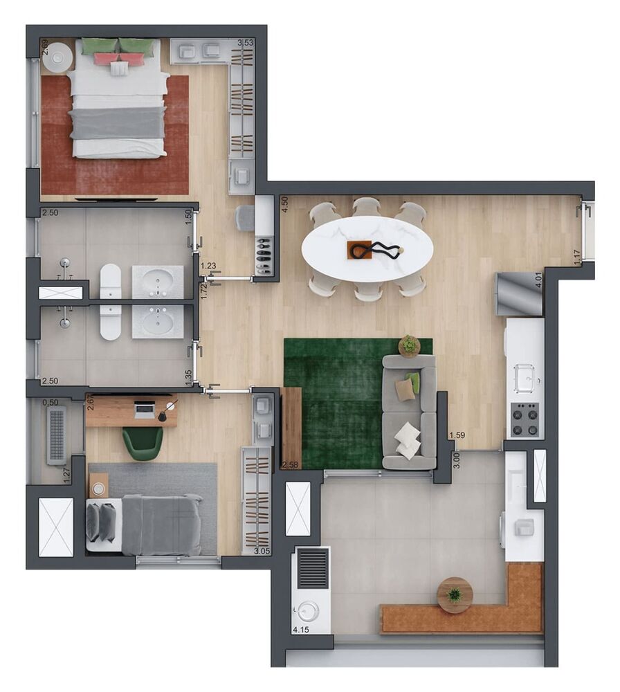 Apartamento, 2 quartos, 60 m² - Foto 9