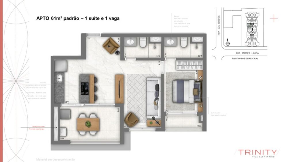 Apartamento, 1 quarto, 27 m² - Foto 6