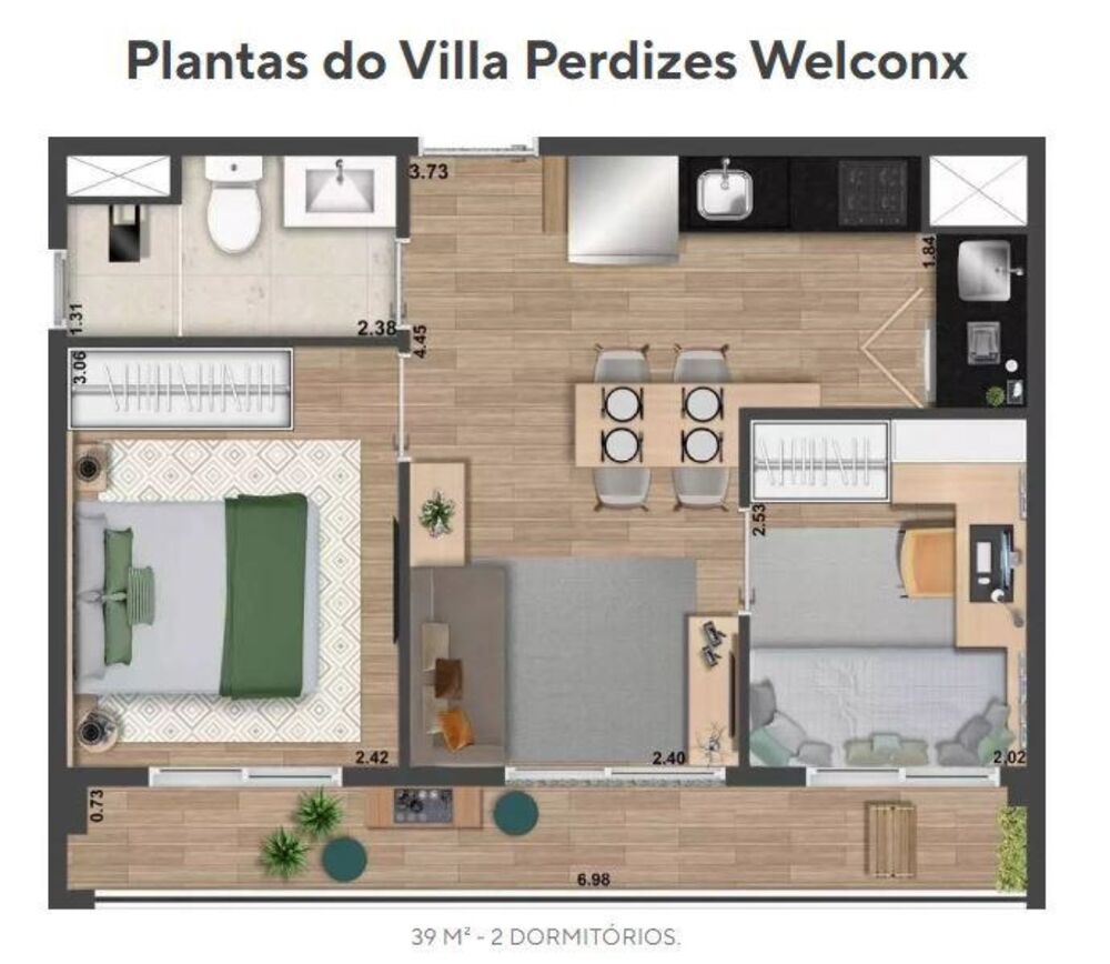 Apartamento, 2 quartos, 39 m² - Foto 20