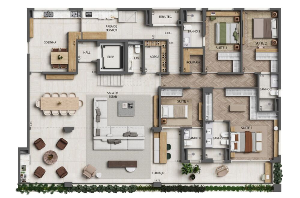 Apartamento, 1 quarto, 40 m² - Foto 1