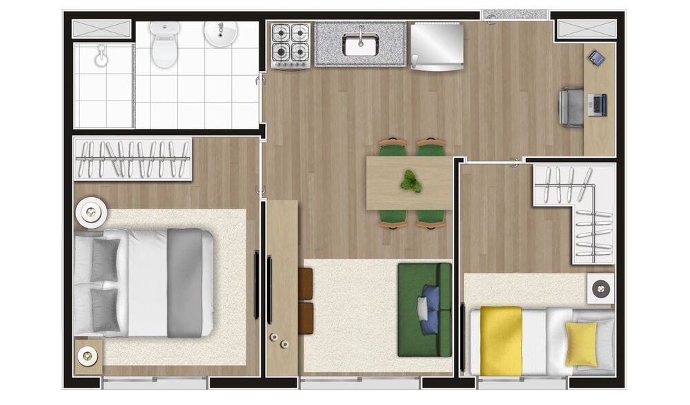Apartamento, 1 quarto, 25 m² - Foto 4