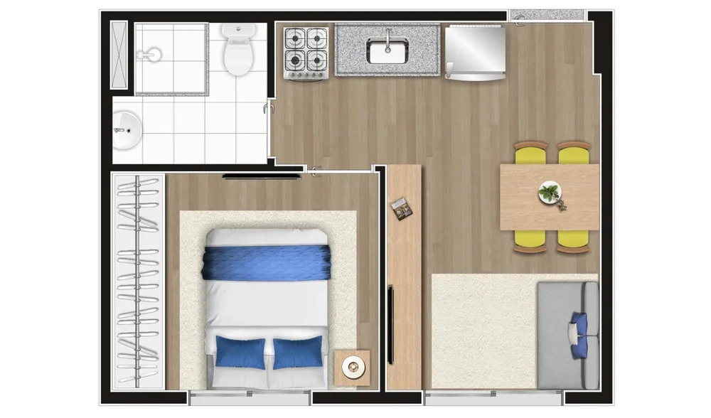 Apartamento, 1 quarto, 25 m² - Foto 10