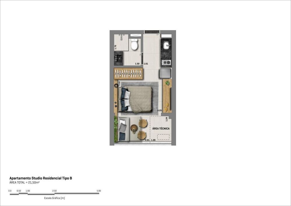 Apartamento, 1 quarto, 22 m² - Foto 11