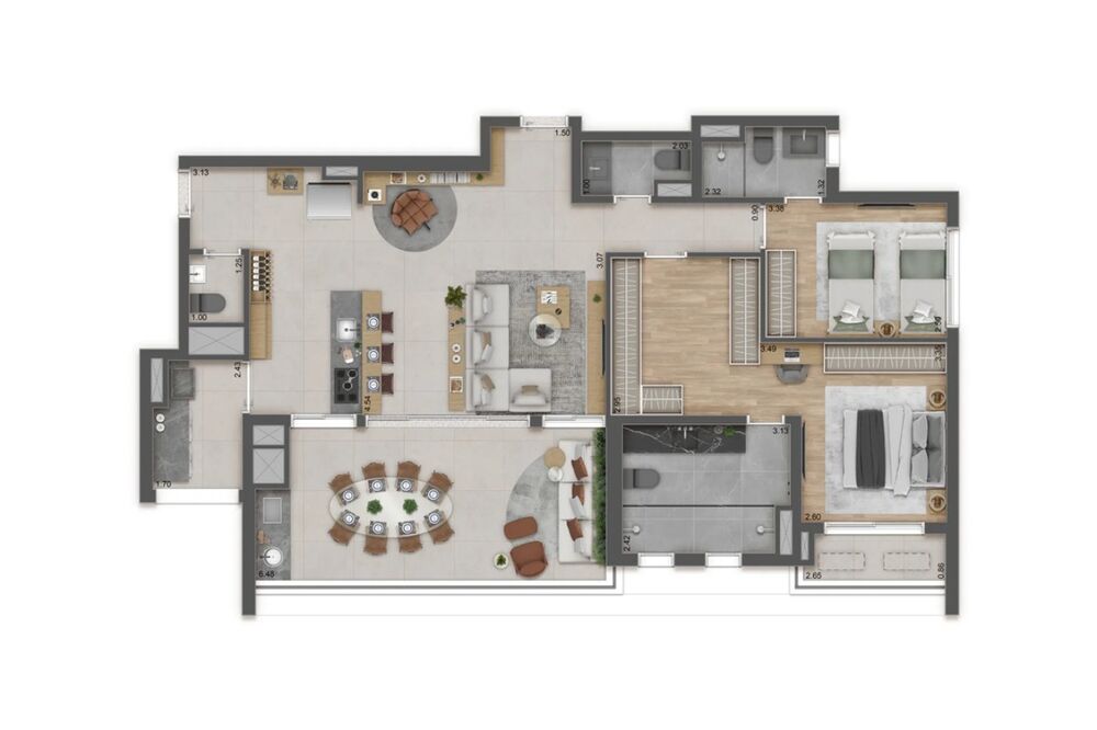 Apartamento à venda com 1 quarto, 25m² - Foto 3