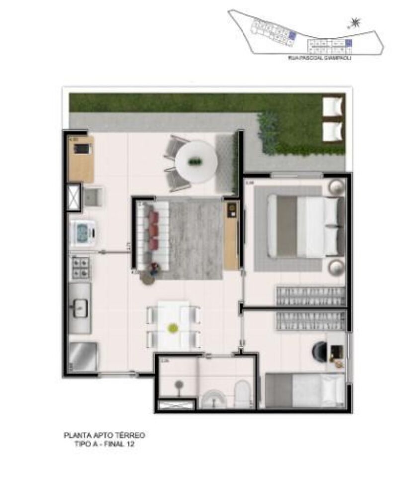 Apartamento, 2 quartos, 37 m² - Foto 8