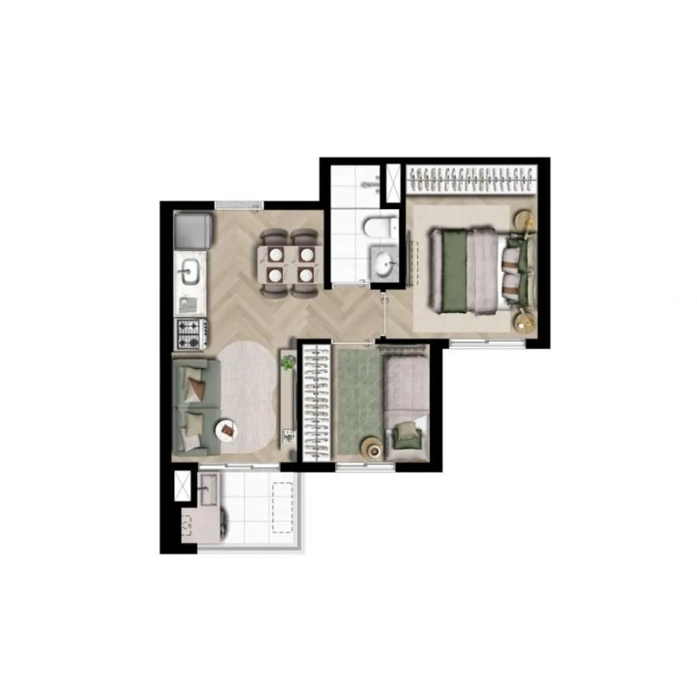 Apartamento, 2 quartos, 41 m² - Foto 8